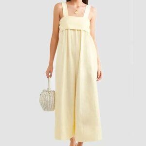 Ulla Johnson Iggy Jumpsuit Butter Yellow - Size 2